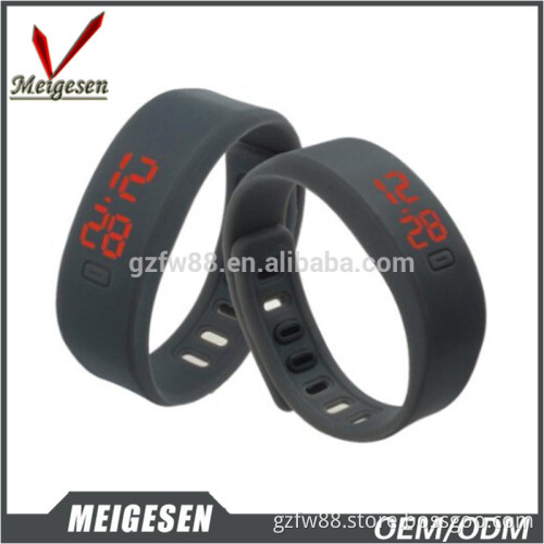 Cheap promotional wriswatch bracelet instrusctions rubber led watch